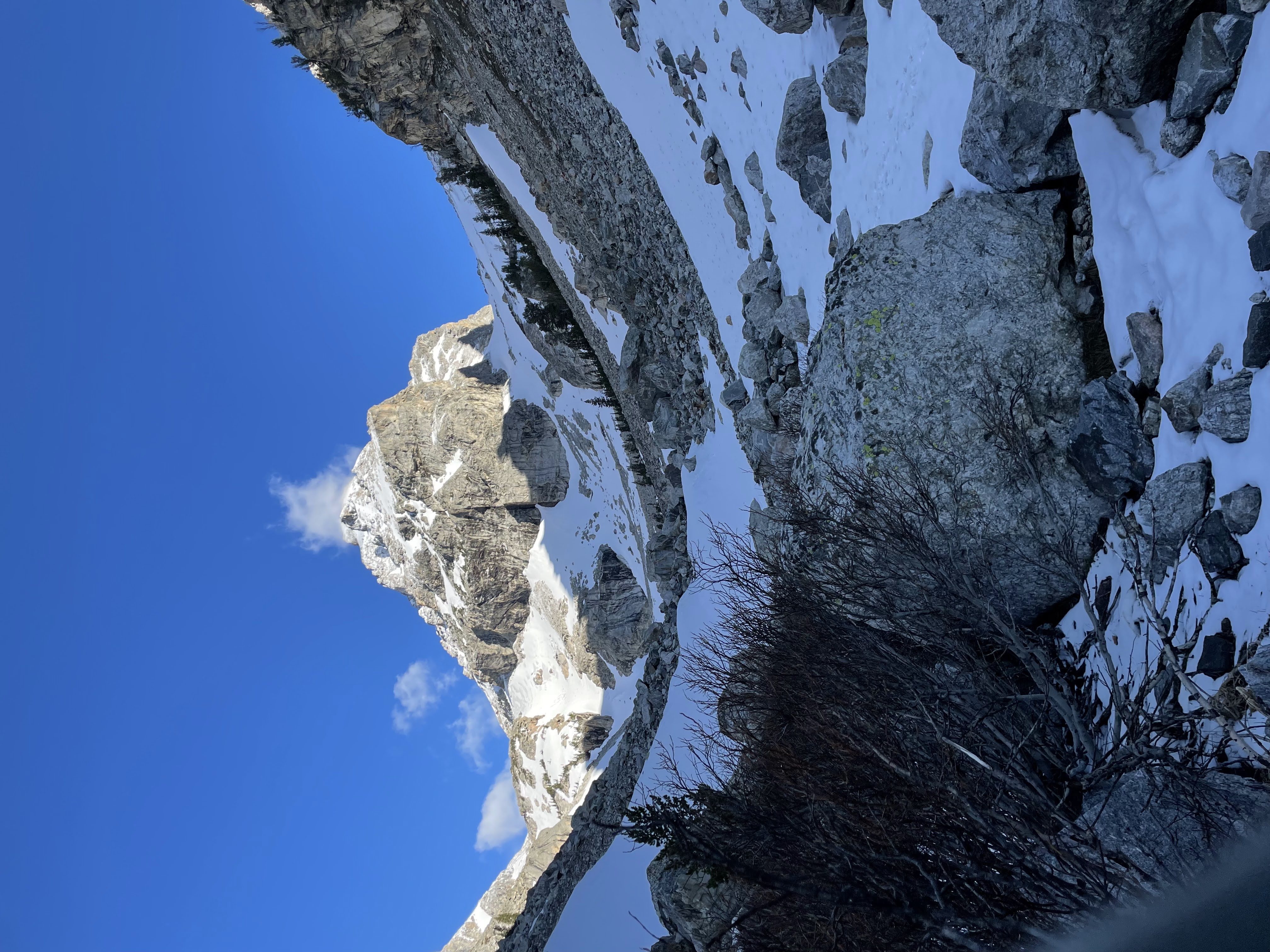 Middle Teton from Garnet Canyon